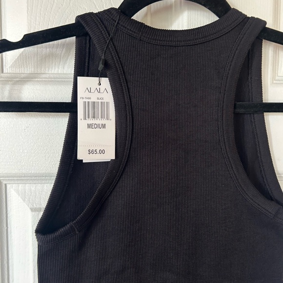 Alala black stretch seamless ribbed medium tank m - Picture 5 of 6